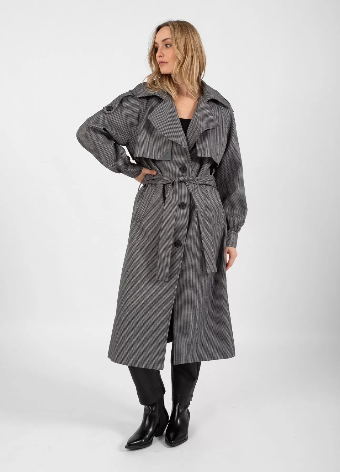 Kvinnor Coster Copenhagen TRENCHCOAT I RUTER