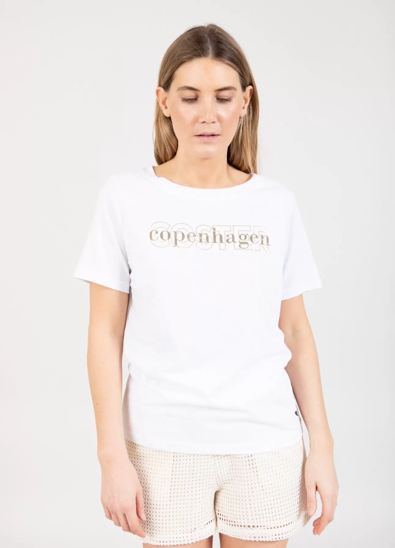 Kvinnor Coster Copenhagen T-SHIRT MED LOGO